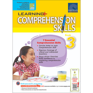 Global Education แบบฝึกหัดการจับใจความ ป.3  LEARNING+ ENGLISH COMPREHENSION SKILLS Book 3