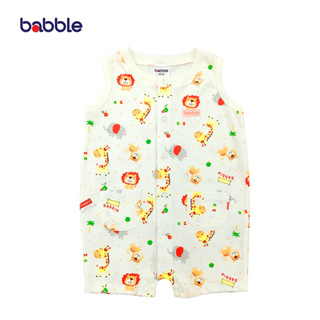 BABBLE จั้มสูทขาสั้น บอดี้สูทเด็ก แบบแขนกุด อายุ 3 เดือน ถึง 12 เดือน คอลเลคชั่น I LOVE ANIMAL (BDRS)