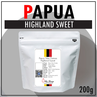 เมล็ดกาแฟคั่ว ปาปัวนิวกินี / Papua New Guinea Highland Sweet Coffee Beans