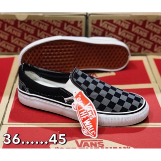 ⭐️รองเท้าล Vans salib onตารางรองเท้าผ้าใบผู้ชาย รองเท้าผ้าใบผู้หญิงจากช็อปแท้(สินค้าพร้อมกล่อง)
