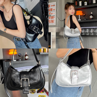 ใส่โค้ด WDLVST เหลือ 280฿‼️กระเป๋าหนังสะพายข้างทรงy2k สวยมากกก ✨🖤