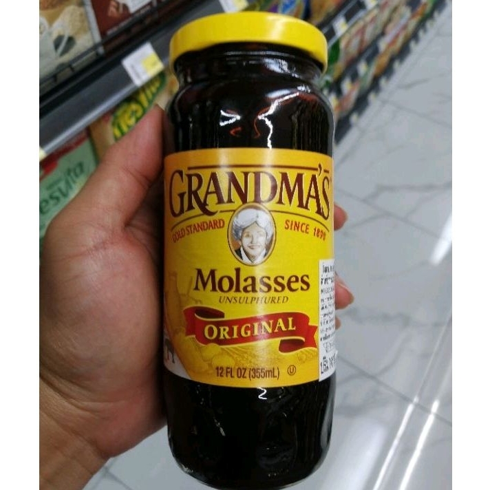 ecook​ สหรัฐ​ กากน้ำตาล​ บริโภค ธรรมชาติ​ V​ grandma molasses​ 355ml