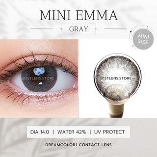 (0.00-6.00) คอนแทคเลนส์สีเทา รุ่น ★ Mini Emma Gray ★ Dreamcolor1 Contact Lens | รายเดือน | สายตาสั้น