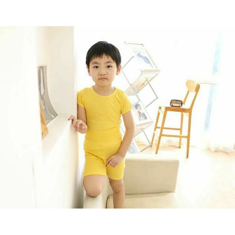 ชุดเสื้อผ้ากางเกงขาสั้น ชุดเด็กพุงป่อง ชุดเด็กผ้าเด้ง ชุดเด็กMinky Mom พร้อมส่ง - รูปที่ 5