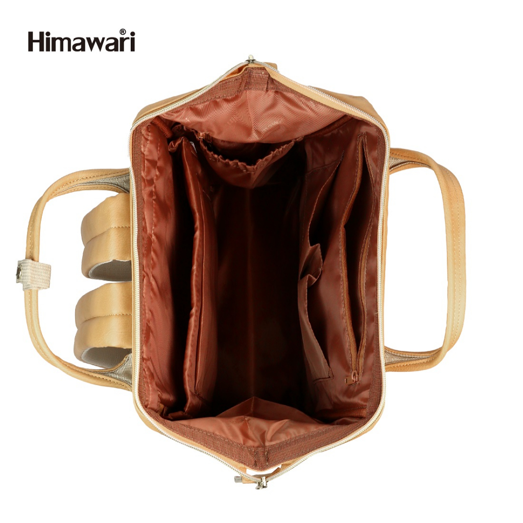 HIMAWARI กระเป๋าเป้หนังสะพายหลัง กันน้ำ 14" Laptop Backpack with USB Port รุ่น 9001 สี #36 Light Purple