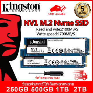 [ท้องถิ่นไทย] Kingston SSD NV1 M.2 Nvme NV2 เอสเอสดี 250GB 500GB 1TB Internal Solid State Drive PC Laptop โซลิดสเตตไดรฟ