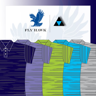 เสื้อโปโลหญิง เสื้อคอปกแขนสั้น เสื้อโปโลสีพื้น FLYHAWK รุ่น A385 ของแท้ 100%