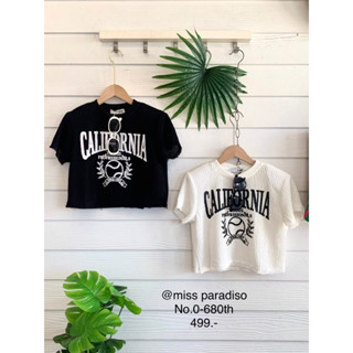 *0-680TH เสื้อครอปเสริมบ่า California น่ารักไปอีกค่าา กับเสื้อครอปรุ่นใหม่ น่าเอฟสุดๆ  ไม่โป๊สุดปังมากค่าาา