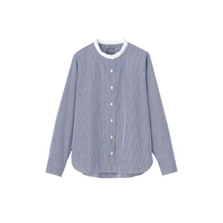 ส่งต่อ Size L MUJI Wash Broad Stand Collar Shirt