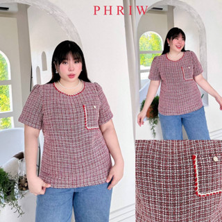 🔥Plussize🔥เสื้อคนอ้วน🔥S รอบอก 48 สะโพก 52 ยาว 28        M รอบอก 52 สะโพก 56 ยาว 29