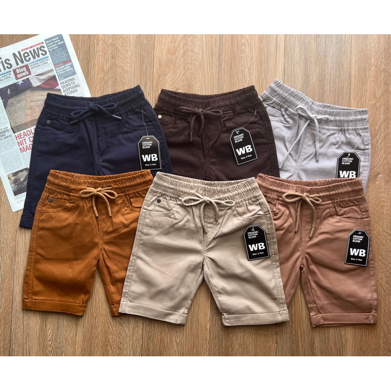 กางเกงขาสั้น WB 2-12Y (สินค้าพร้อมส่ง)