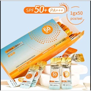 กันแดดหน้แบบพกพา        SPF50PA+ + ตัวดังในติ๊กต๊อก