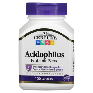 Acidophilus Probiotic Blend, 100 Capsules โพรไบโอติก , 21st Century