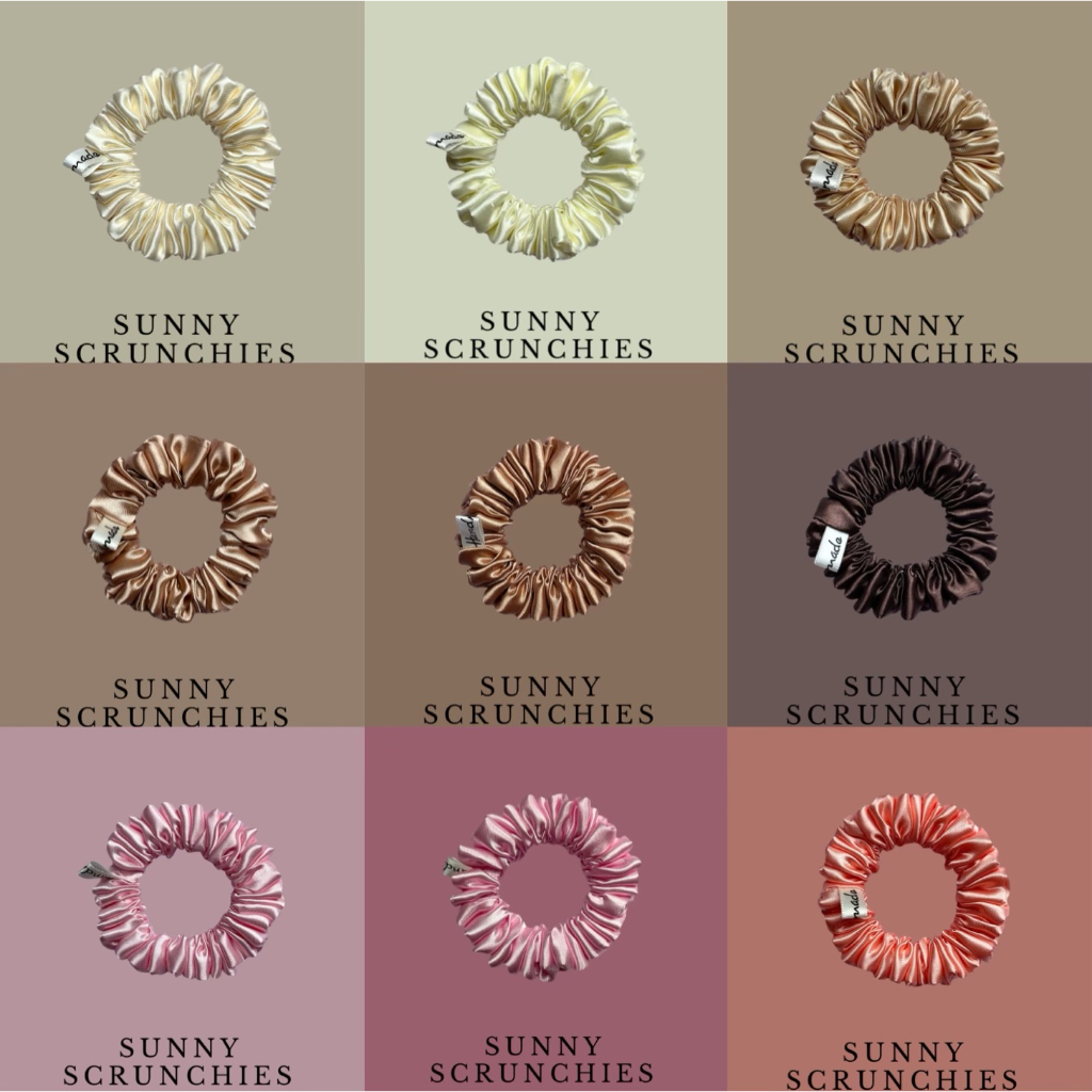 ยางรัดผม  Sunny Scrunchies  (Mini) Collection Classic Satin กลีบแน่นพิเศษ