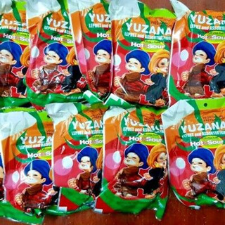 YUZANA LEPHET HOT AND  SOUR  ASSORTED FRIES NETWT 64GM *10 PACKS 79B