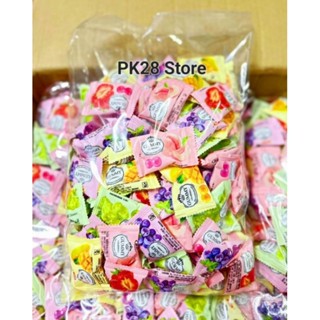 เยลลี่กัมมี่ผลไม้รวม มีราคา 200 กรัม 500 กรัมและ 1 กิโลกรัม