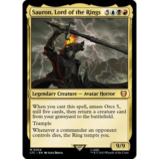 Sauron, Lord of the Rings การ์ด Magic The Gathering ของแท้ จากชุด The Lord Of The Rings Commander