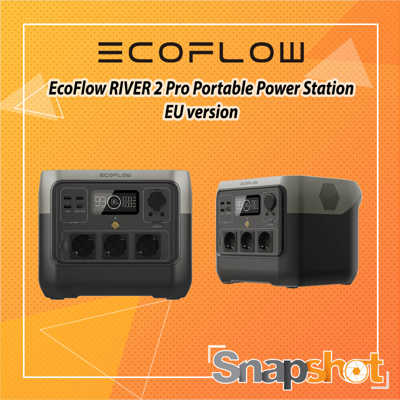 EcoFlow RIVER 2 Pro Portable Power Station มี มอก. ออกใบกำกับภาษีได้ แถม แผงโซล่าเซลล์ 100W+MC4 Cord 3.5m
