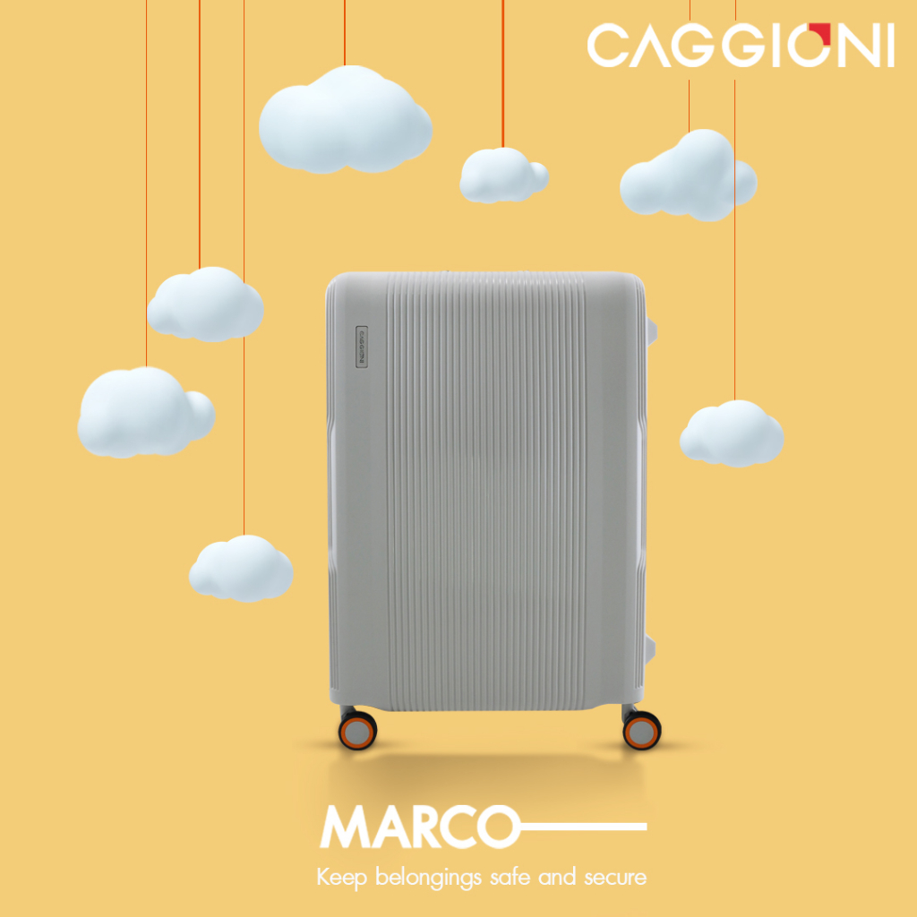 CAGGIONI กระเป๋าเดินทางแบบโครง รุ่นมาโคร C22011 - สีควันบุหรี่
