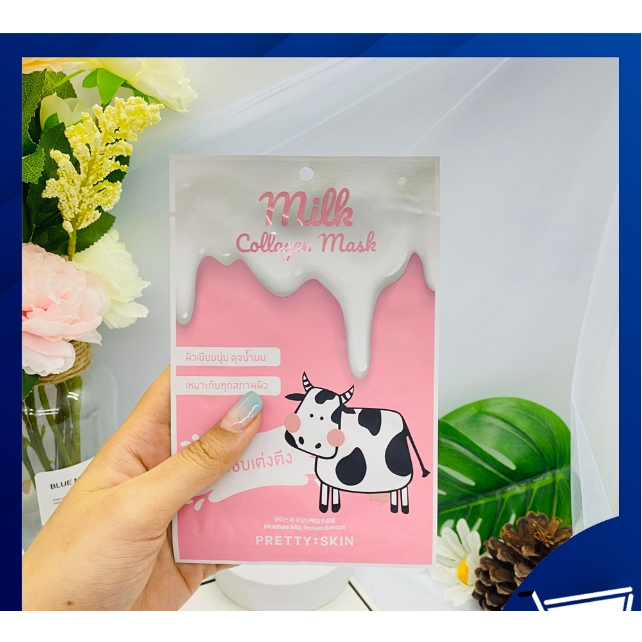 Pretty skin Milk Collgen mask