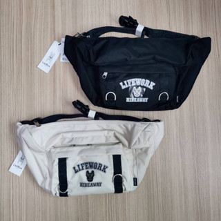 พร้อมส่ง LIFEWORK Logo Hipsack คาดอกใบใหญ่ จุของได้เยอะ