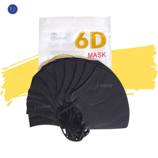 แมสหน้าเรียว 6D ( สำหรับผู้ใหญ่ ) 1 ห่อ 10ชิ้น