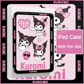 Kuromi เคสไอแพด เคสแทปเลต TPU แอร์1/2/3/4/5 gen10 2 pro10 5 air9 7 10 9 เจน6/7/8/9/10 2016/18/22 ซิลิโคน ipad case 9906