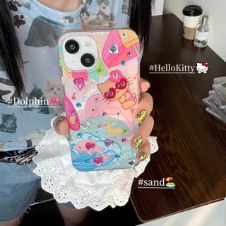 ✨สไตล์ใหม่✨เคสไอโฟน 14 Pro Max  เคส for 11 12 13 Pro Max เคสพกพาสะดวก iPhone 13 Kitty Case เคสกันกระแทก