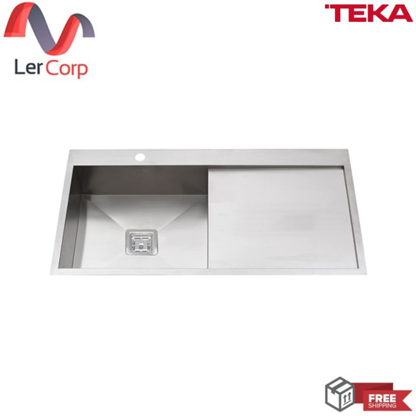(TEKA) ซิงค์ 1 หลุม 1 ที่พัก รุ่น TQB 1B 1D (L) & R  1.2/3 mm