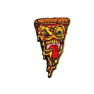 ตัวรีดติดเสื้อ ซอมบี้ ผีดิบ skull พิซซ่า Pizza ซอมบี้1 ตัวรีด (Size M) อาร์มรีด อาร์มรีดติดเสื้อ