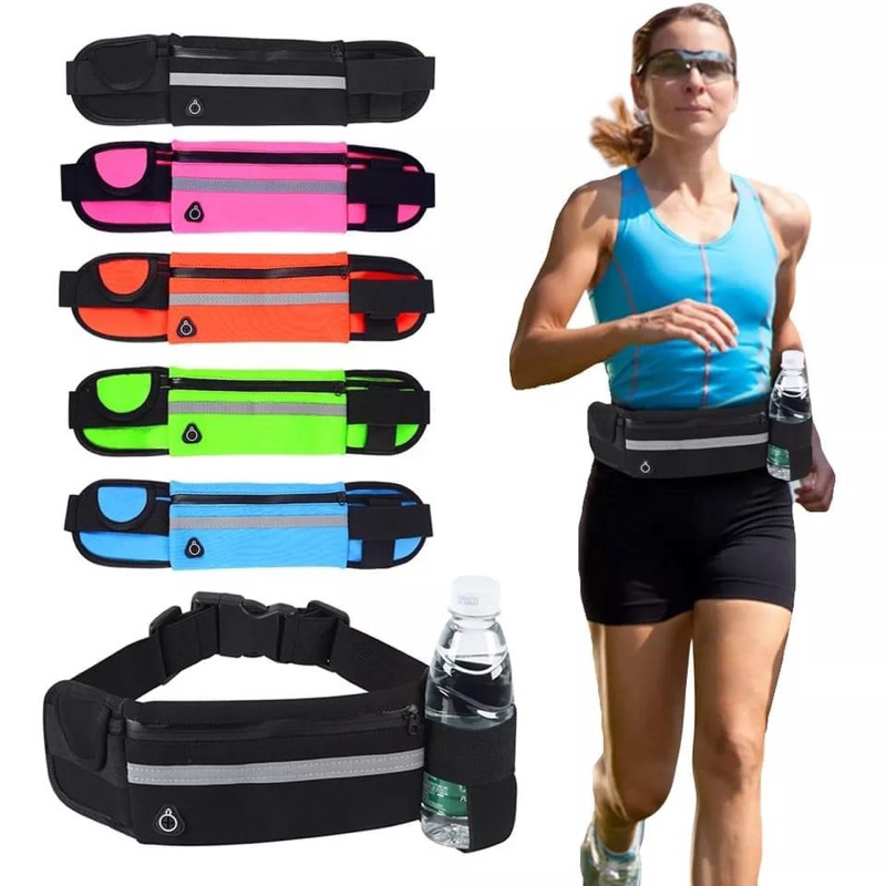 BEZ กระเป๋าวิ่ง คาดเอว ออกกำลังกาย กระเป๋าใส่โทรศัพท์ Sport Belt สีสะท้อนแสง กันน้ำ
