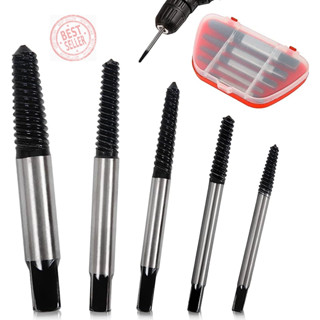 ชุดถอนเกลียวSET 5 ดอกถอนเกลียวซ้าย Screw Extractor ดอกถอนเกลียว ที่ถอดสกรู เซ็ต 5 ชิ้น (ขนาด 3 - 6 มม.)