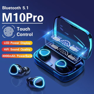 M10 PROTWS Wireless bluetooth 5.1 headset Earphone Earbud หูฟังบลูทูธ สเตอริโอ หูฟังเล่นเกมส์แยกเสียงซ้ายขวา รุ่น