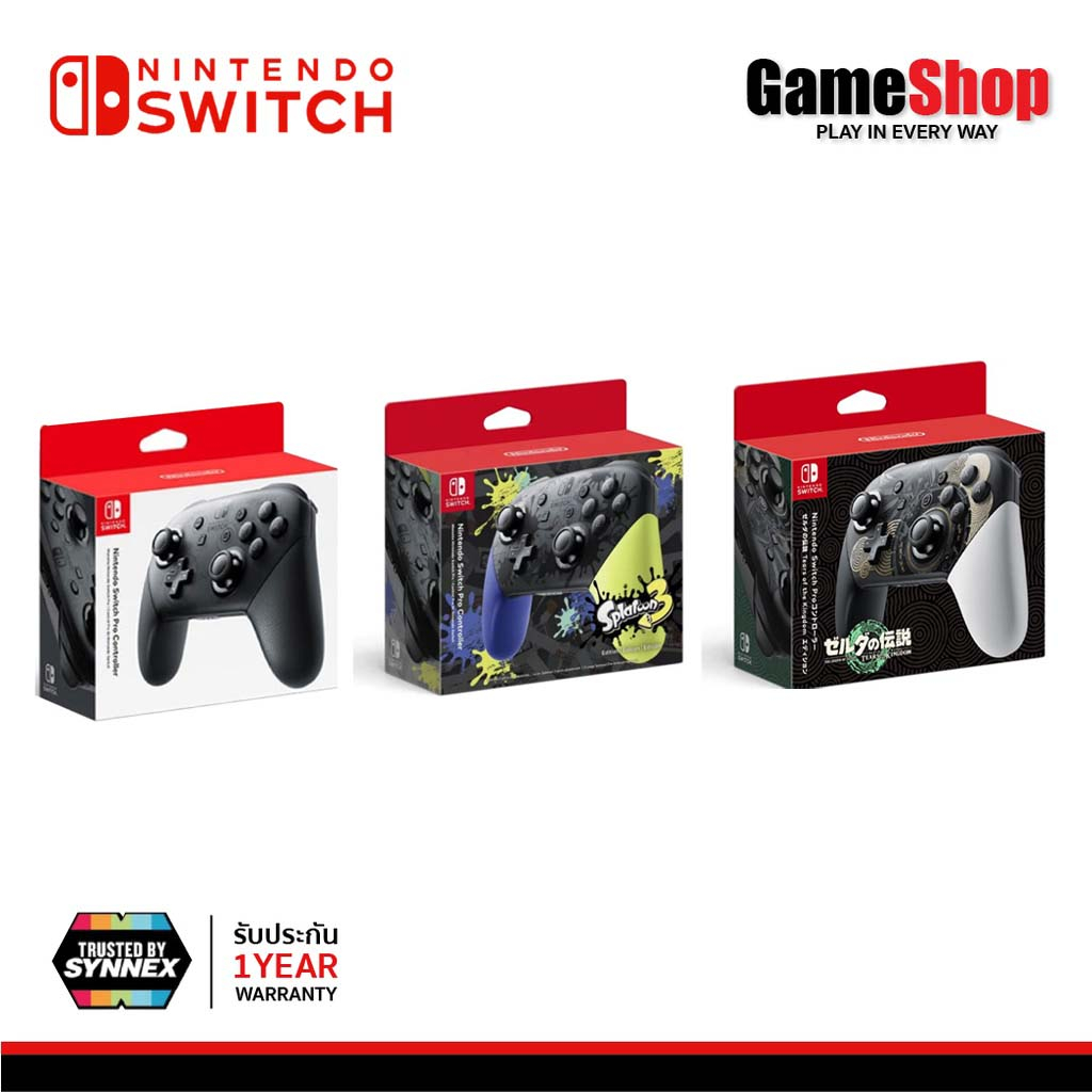 Nintendo Switch : Joy Pro Controller / Zelda  นินเทนโด้ สวิตช์ จอยโปร คอนโทรลเลอร์ (รับประกันศูนย์ไทย Synnex)