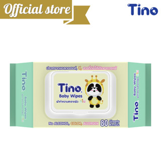 ทิชชู่เปียก ทีโน่ 80แผ่น x1แพ็ค Tino Cleaning Wipes ผ้าเปียกสำหรับเด็ก ทิชชู่เปียกสำหรับเด็กทารก @C2724-9