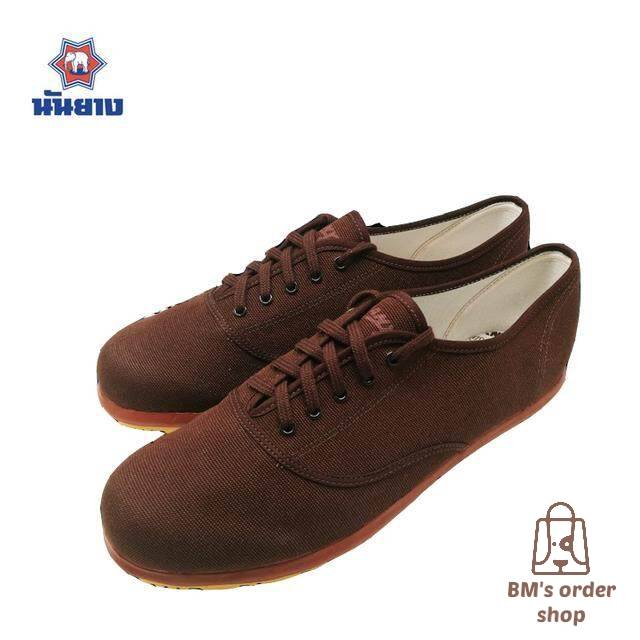 รองเท้าผ้าใบ NANYANG นันยาง ลิขสิทธิ์แท้ รุ่น Zafari สีน้ำตาลโกโก้ ของแท้ 37 – 45