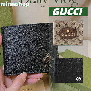 🍒กุชชี่ Gucci กระเป๋าสตางค์ Neo Vintage GG Supreme Wallet