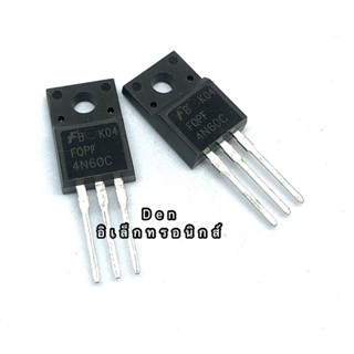 FQPF 4N60C 4N60  TO220 4A 600V MOSFET smd N-Fet มอสเฟต ทรานซิสเตอร์ สินค้าพร้อมส่ง (ราคา1ตัว)