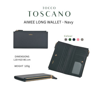 AIMEE LONG WALLET | กระเป๋าสตางค์หนังแท้ Unisex ใช้ได้ทั้งชายและหญิง กระเป๋าสตางค์ใบยาว