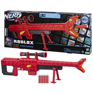 Nerf Roblox Zombie Attack Viper Strike Sniper Blaster Gun with Scope Code for Exclusive Virtual Item ปืนเนิร์ฟโรบล็อกซ์