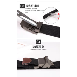 Nos เข็มขัดผู้ชาย(Men's belts) เข็มขัดหัวเหล็ก วัสดุเกรดA หัวเข็มขัดล็อคเน้น สินค้าคุณภาพดี