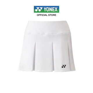 YONEX WOMENS SKORT 26099 กระโปรง (มีซับใน) ผ้าโพลีเอสเตอร์ เนื้อสัมผัสนุ่มสบาย แห้งไว เหมาะสำหรับทั้งใส่ออกกำลังกาย