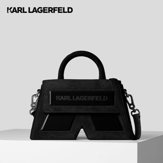 KARL LAGERFELD - ESSENTIAL K CROSSBODY BAG BLACK 230W3176 กระเป๋าสะพายข้าง