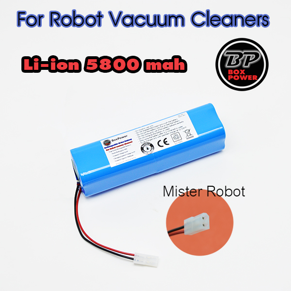 แบตเตอรี่สำหรับหุ่นยนต์ดูดฝุ่น Mister Robot Self Clean Max  Battery Li-ion 5800 mAh 14.8V