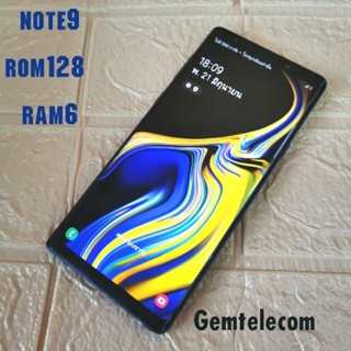 Ss Note9 สีกรม แท้มือ2 หลุดจำนำ รอม128 แรม6 จอแท้ สภาพสวย