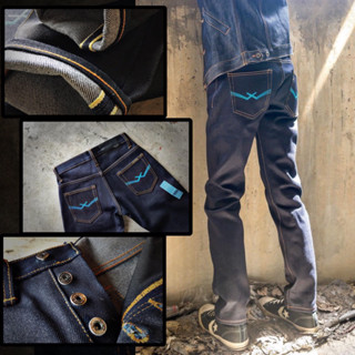 [ลิขสิทธิ์แท้] WAFT X WEFT : Maltese (Raw) 25 oz. SELVEGDE SLIM FIT