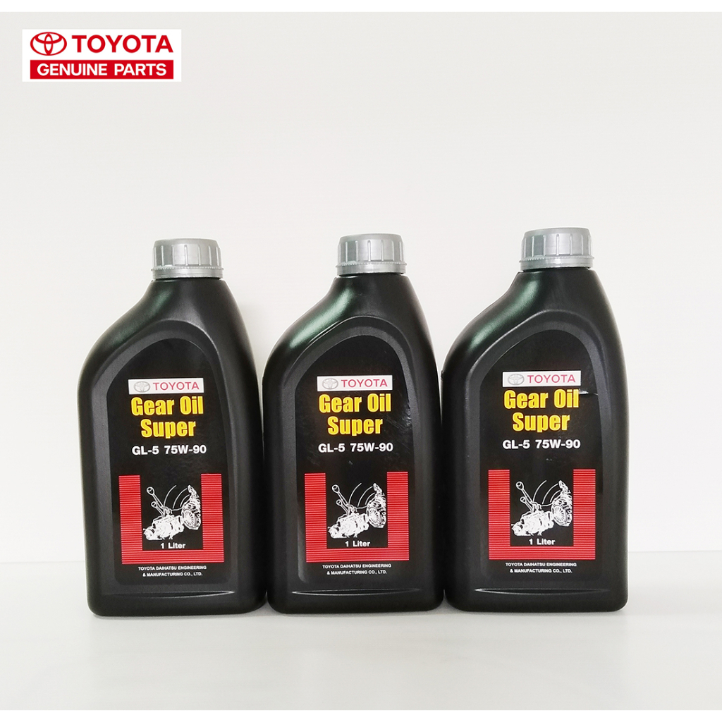 TOYOTA น้ำมันเกียร์ธรรมดาและน้ำมันเฟืองท้าย สำหรับVIGO REVO (แพ็ค 3 ขวด) Gear Oil Super GL-5 75W-90