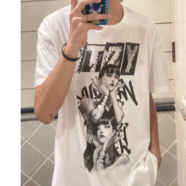 เสื้อขาวพิมพ์ลายitzy