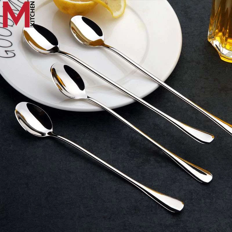 M KITCHEN BS-2524 ช้อนยาว ช้อนคนด้ามยาว สแตนเลส (A8)