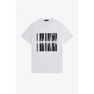 Fred Perry Soundwave Graphic T-Shirt in White